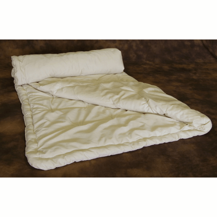 Holy Lamb Organics Wool Comforter King Certified Organic 108"x92" Extra Warmth - POWER FIT SHOP — Powering Preparedness, Health &amp; Home