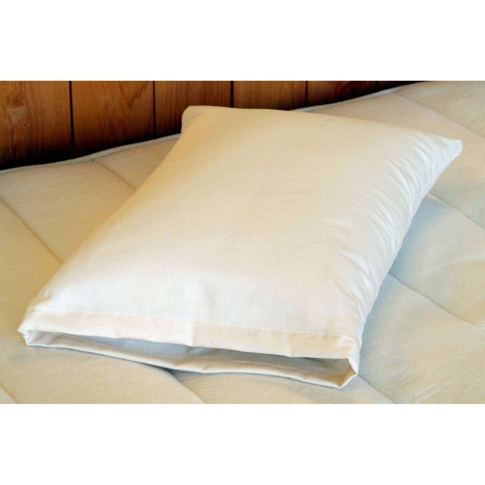 Holy Lamb Organics Travel Pillow Natural Cotton and Wool 12.5" x 17.5" - POWER FIT SHOP — Powering Preparedness, Health & Home