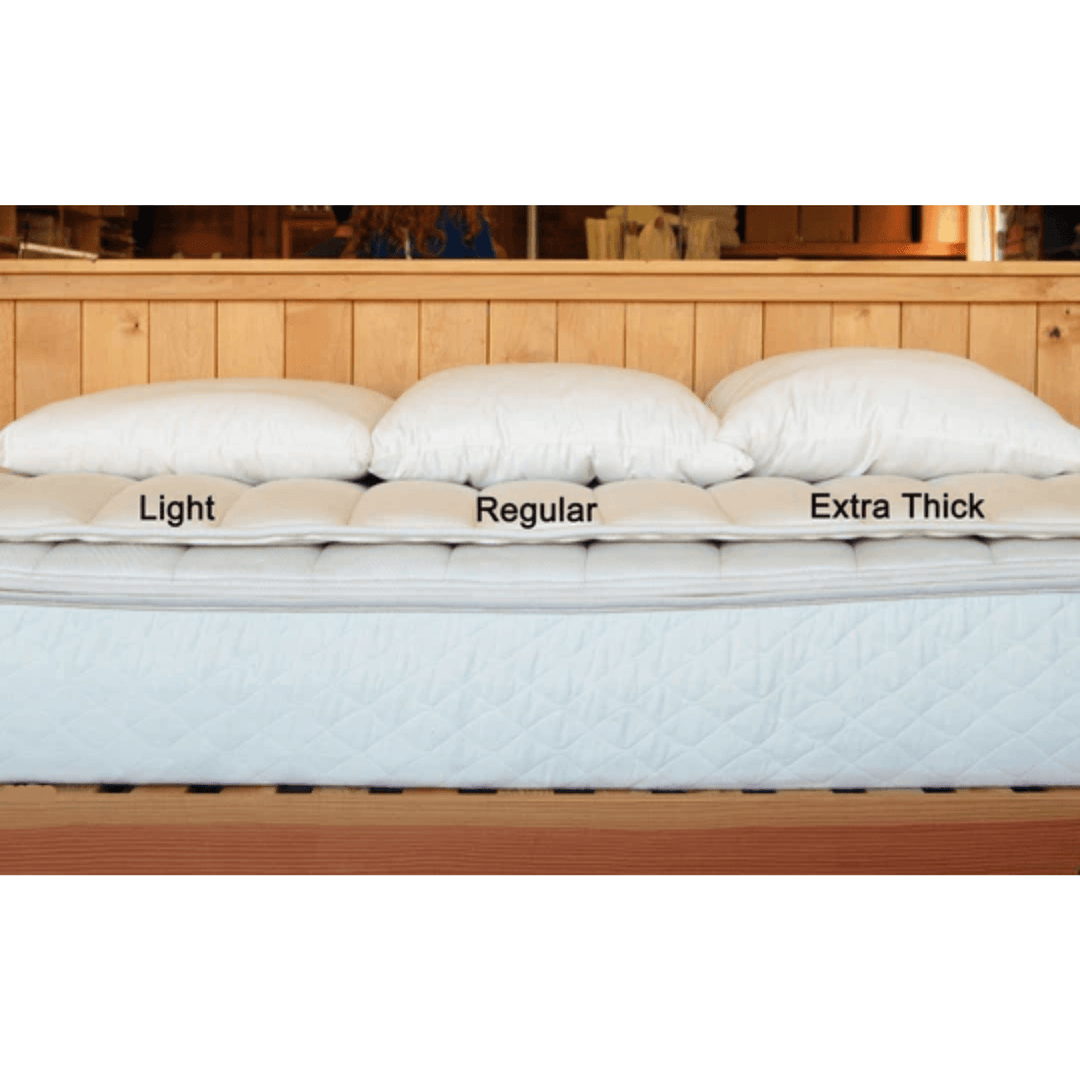 Holy Lamb Organic Wool Bed Pillows Queen Size Regular 20" x 30" - POWER FIT SHOP — Powering Preparedness, Health &amp; Home