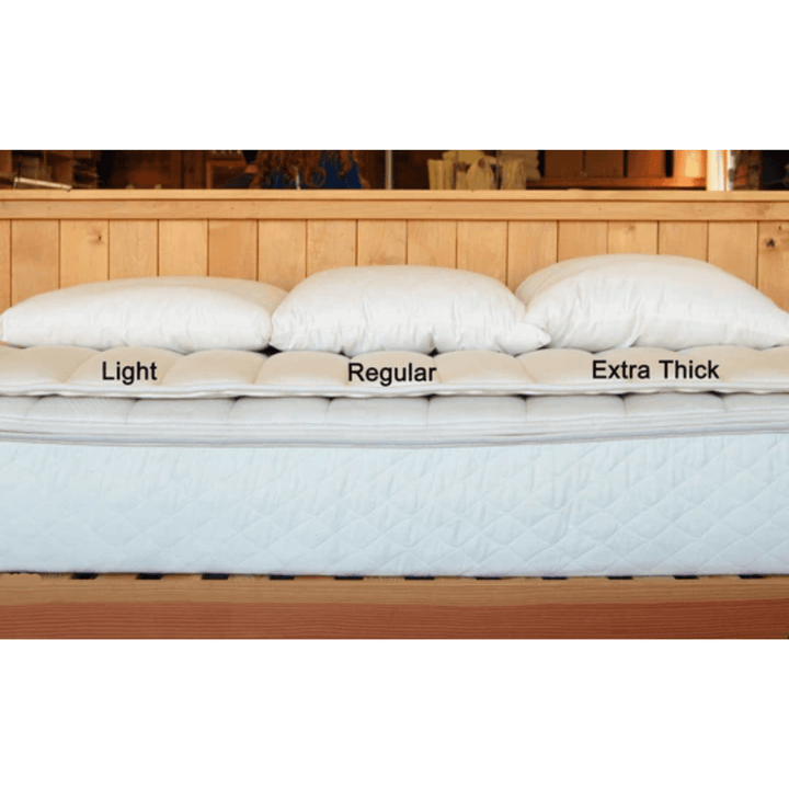 Holy Lamb Organic Wool Bed Pillows Queen Size Regular 20" x 30" - POWER FIT SHOP — Powering Preparedness, Health &amp; Home