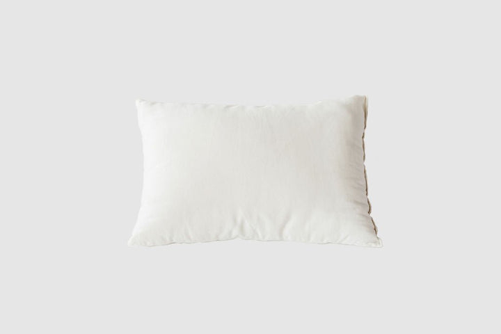 Holy Lamb Organics wool-filled king size bed pillow with extra thickness, measuring 20 x 36 inches for comfortable sleep.