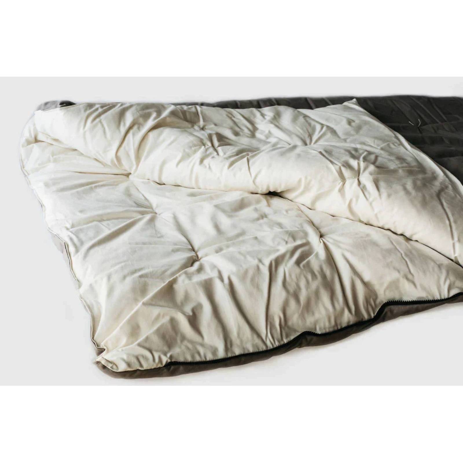 Holy Lamb Organics Natural Wool Sleeping Bag Warm Cozy Tall Size 35" x 82" - POWER FIT SHOP — Powering Preparedness, Health & Home