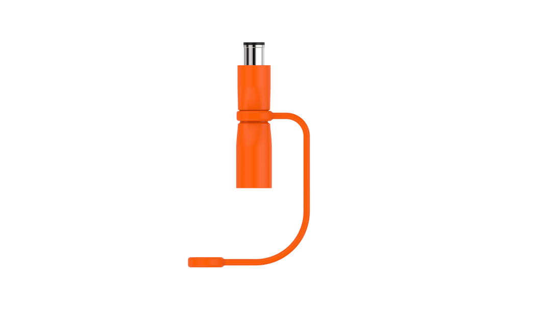 Jackery Adapter DC8020 to DC7909 100W charging power supply showing the compact black adapter with port connections