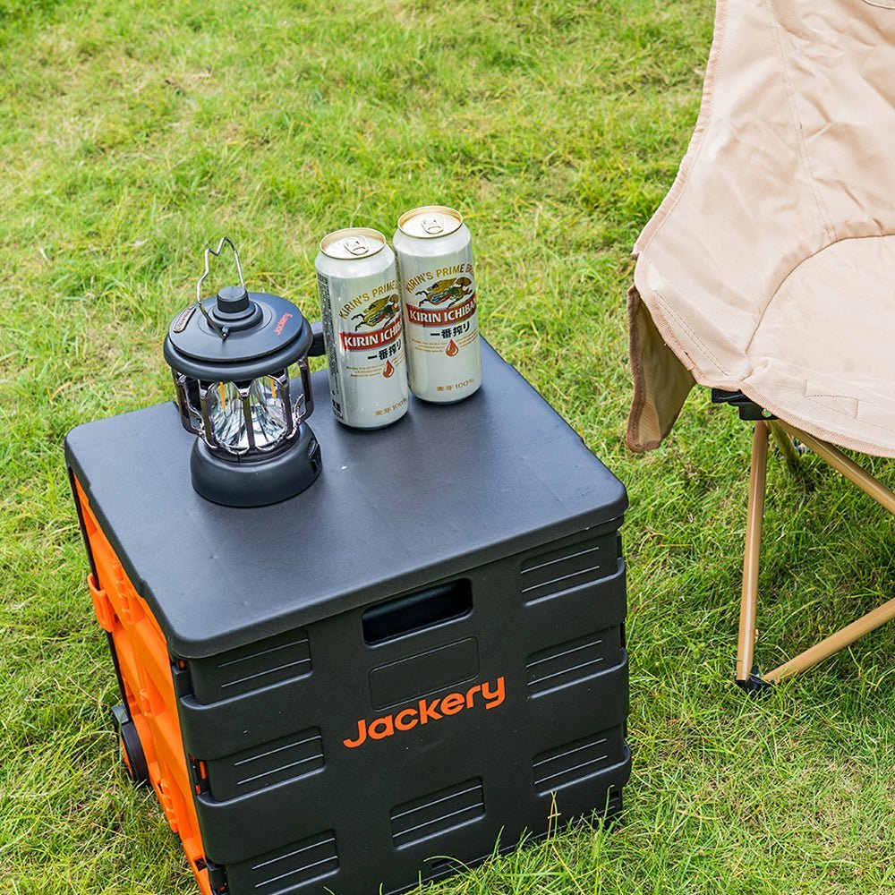 Jackery camping lantern providing bright LED light, portable design, and durable construction for outdoor camping and nighttime use.