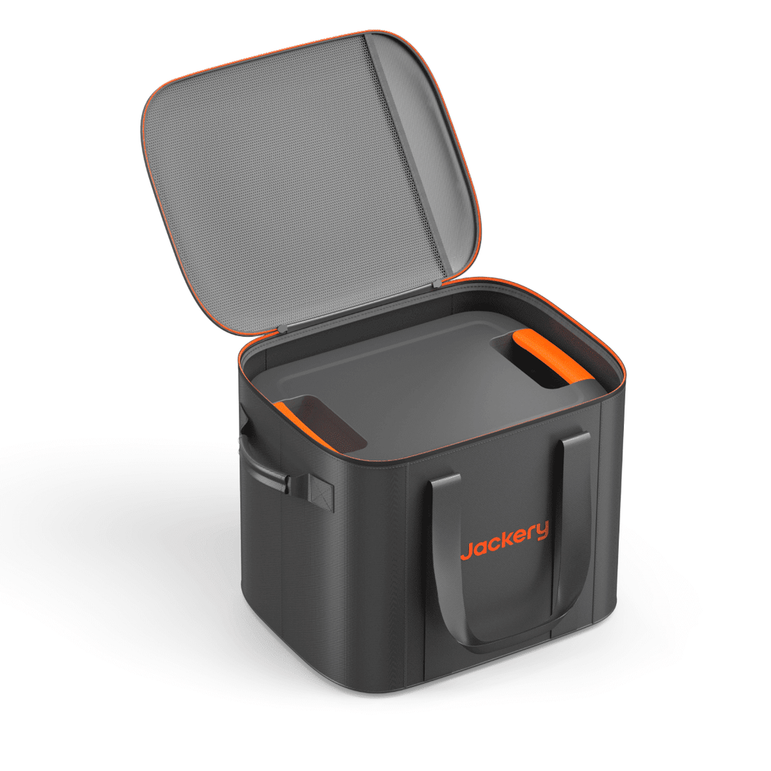 Large Jackery upgraded carrying case with durable zipper and handle, designed for storing and transporting Jackery portable power equipment.