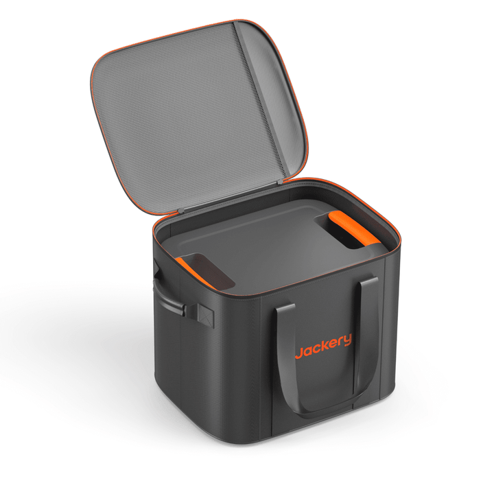 Large Jackery upgraded carrying case with durable zipper and handle, designed for storing and transporting Jackery portable power equipment.