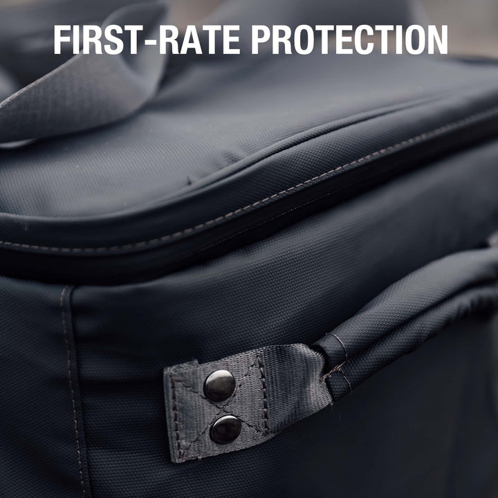 Jackery large upgraded carrying case for portable power stations, durable black storage bag with handle and zipper closure.