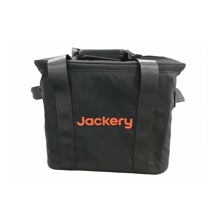 Jackery Medium Upgraded Carrying Case for portable power stations, durable black protective cover with zipper and handle.