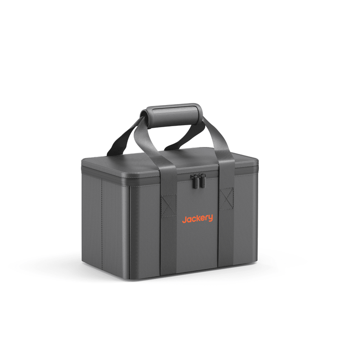 Jackery small upgraded carrying case for portable power stations, made of durable material with secure zipper closure.