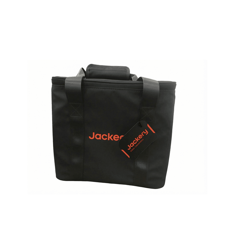 Jackery small upgraded carrying case with compact design and durable black exterior, ideal for portable power device storage.