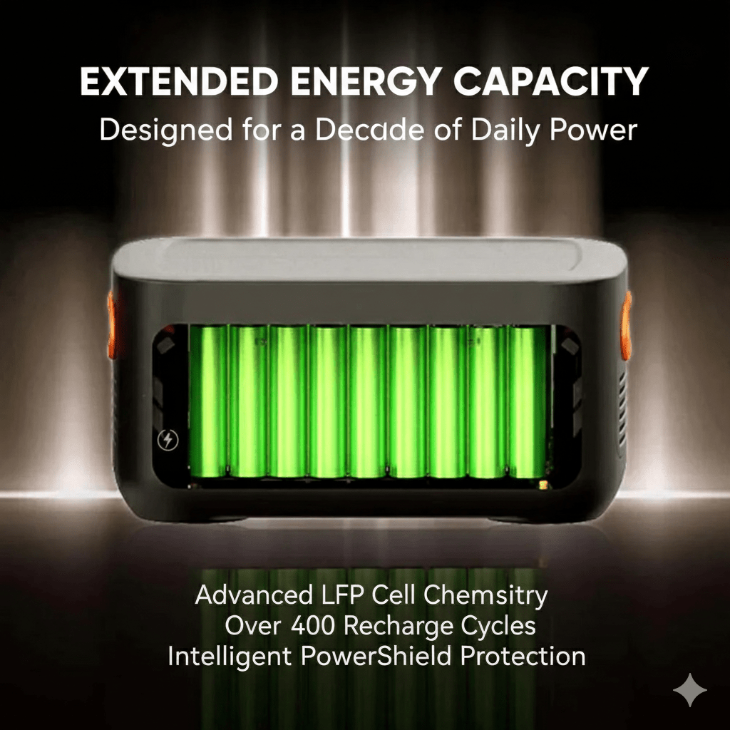 Jackery Battery Pack 1000 Plus portable power station with digital display and multiple charging ports for Explorer 1000 Plus 1264Wh
