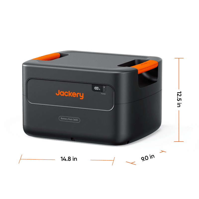 Jackery Portable Power Station 3600 Plus with multiple outlets and digital display, designed for HP3600Plus devices.