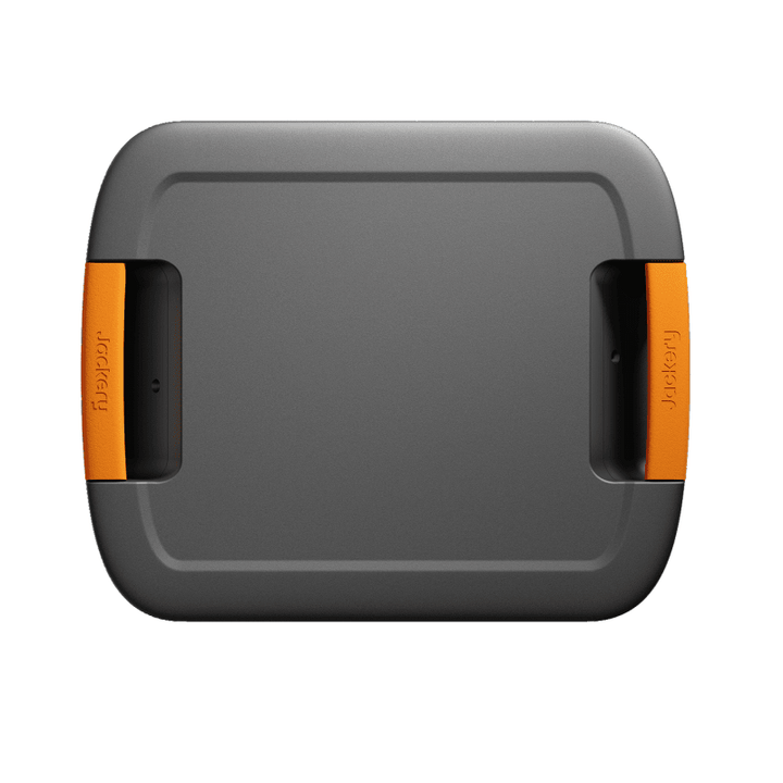 Jackery Portable Power Station 5000 Plus with battery pack, designed for Explorer 5000 Plus, showing multiple power outlets and display panel.