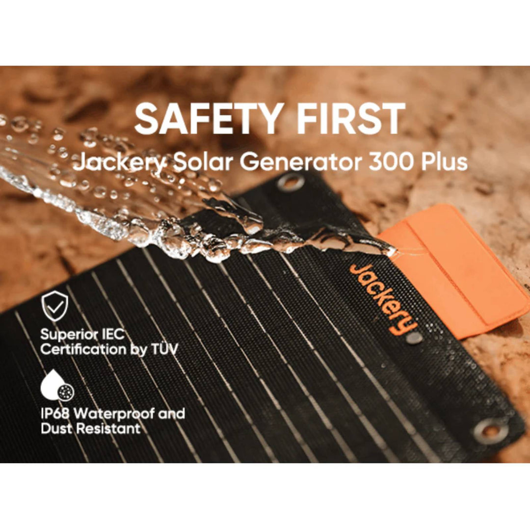 Jackery Explorer 300 Plus Solar Generator + SolarSaga 100W Portable Solar Panel - POWER FIT SHOP — Powering Preparedness, Health &amp; Home