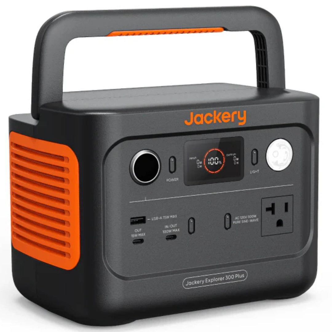 Jackery Explorer 300 Plus Solar Generator + SolarSaga 100W Portable Solar Panel - POWER FIT SHOP — Powering Preparedness, Health &amp; Home