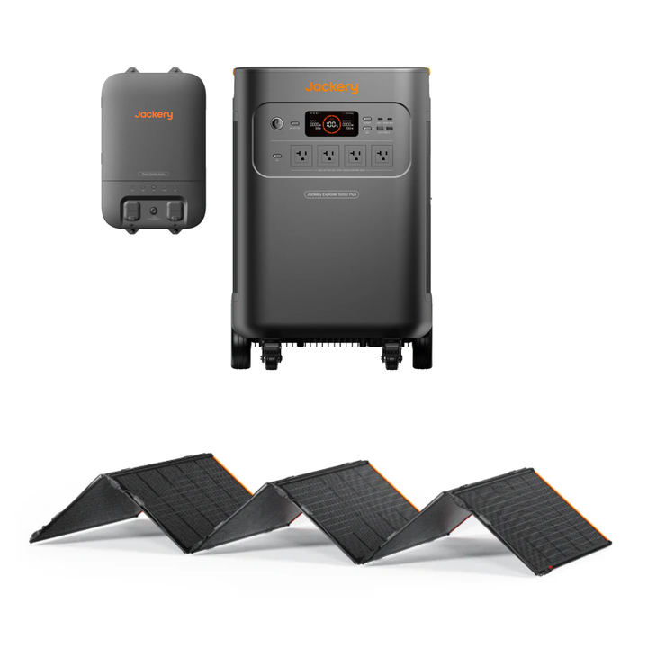 Jackery Explorer 5000 Plus + SolarSaga 500W Solar Panel +Smart Transfer Switch