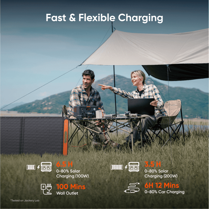 Jackery Explorer 600 v2 portable power station with 640Wh capacity, backup energy device, compact and durable for outdoor use