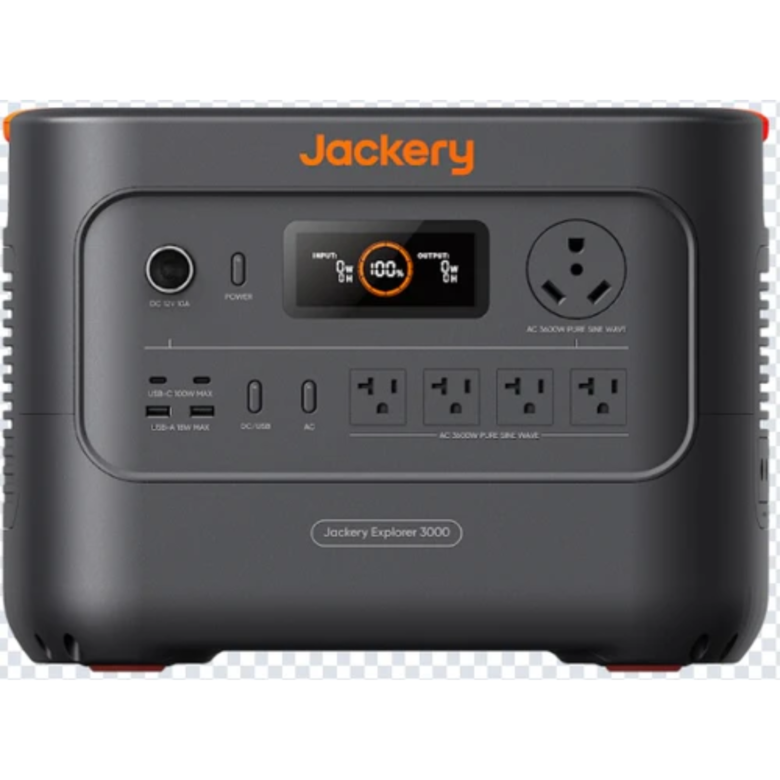 Jackery Explorer HP3000 portable power station with 3072Wh capacity and two 200W solar panels for renewable energy.