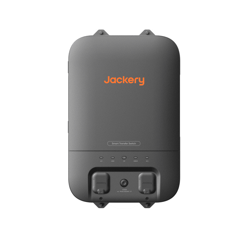 Jackery Smart Transfer Switch STS for portable power station, compatible with 120V/240V and 60Hz electrical systems.