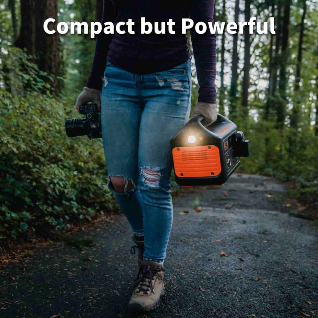 Jackery Solar Generator 500 portable power station with SolarSaga 80W solar panel for outdoor charging and energy needs.