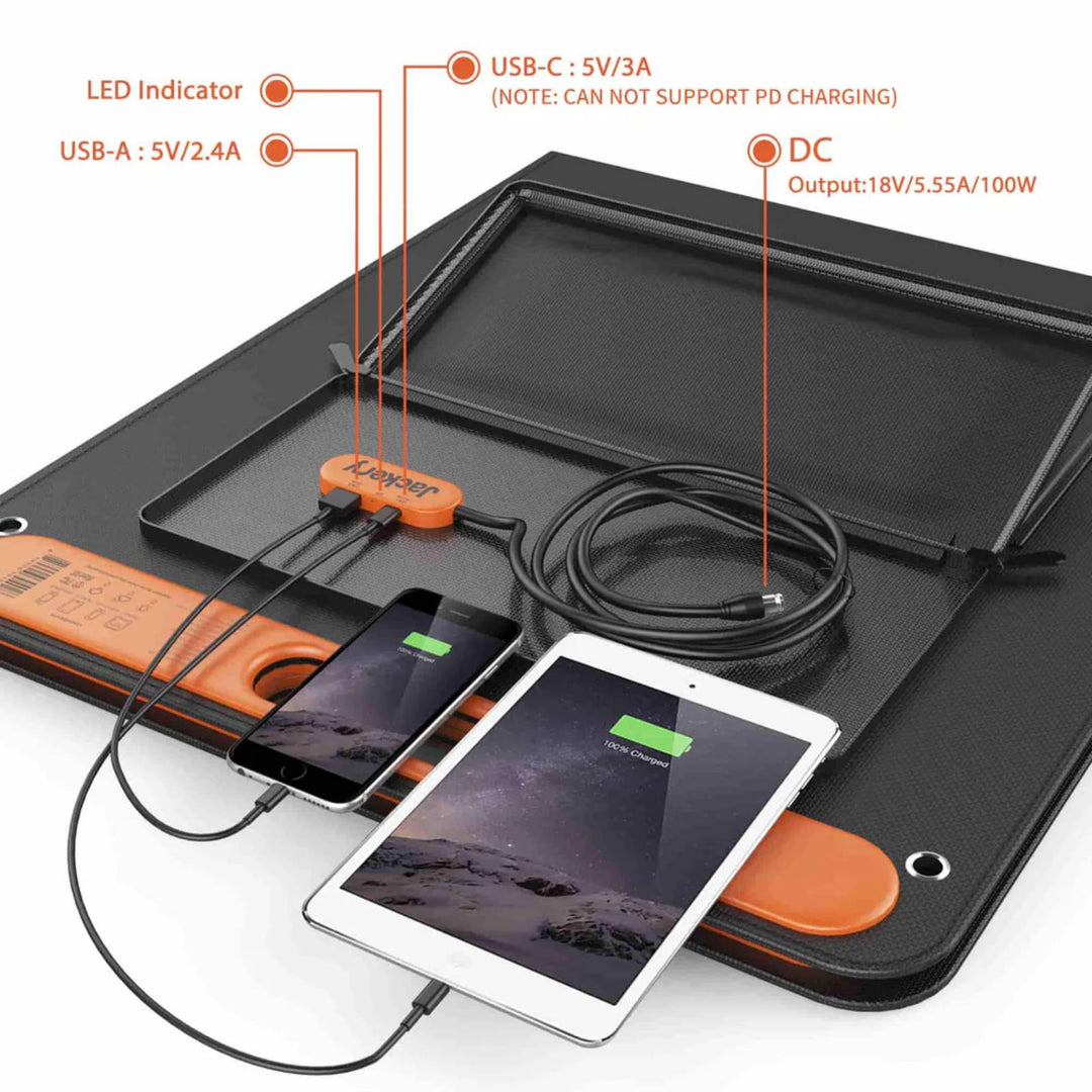 Jackery Solar Generator 500 with SolarSaga 80W solar panel, portable power station for outdoor and emergency use.