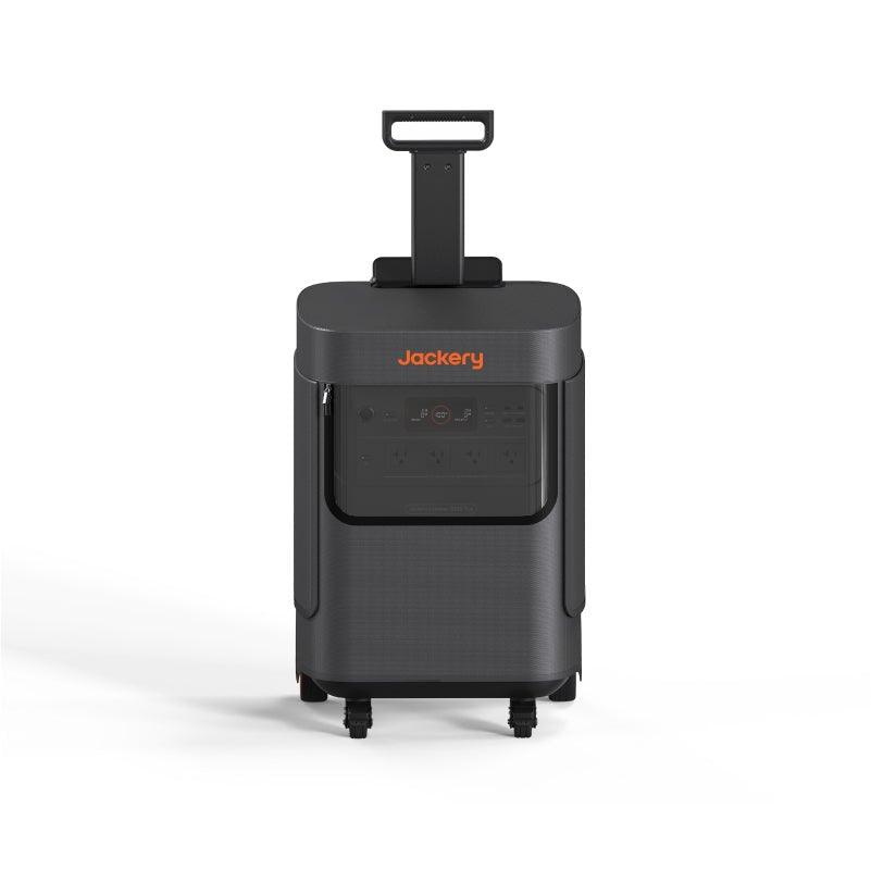 Jackery Explorer 5000 Plus protective cover in black, designed to safeguard the portable power station from dust and scratches.