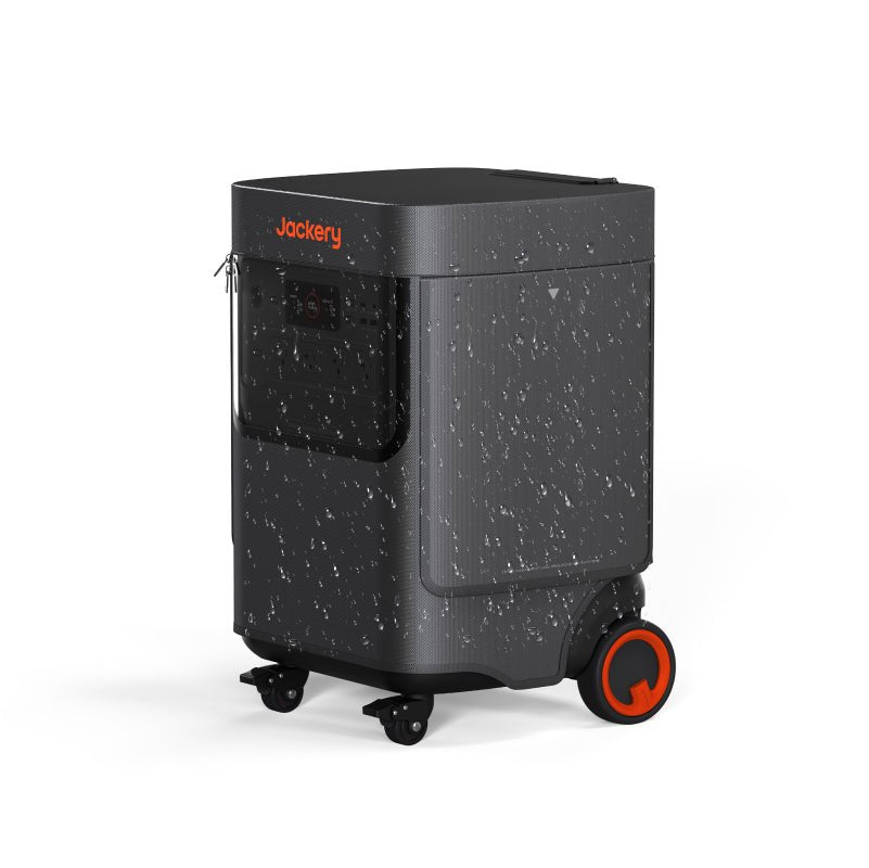 Jackery Explorer 5000 Plus protective cover, durable black case fitting the portable power station for outdoor use.