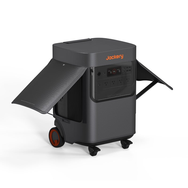 Jackery Explorer 5000 Plus protective cover in black, made of durable material, designed to fit and shield the portable power station.