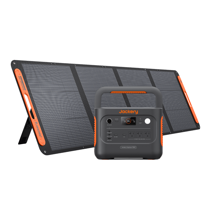 Jackery Explorer 1000 V2 Power Station + SolarSaga 200W Solar Panel 1070Wh