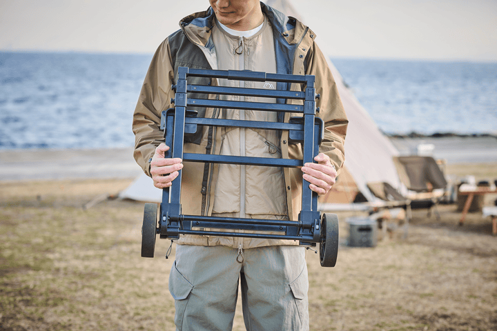 Jackery Power Station Trolley showing a sturdy, portable trolley designed to transport Jackery power stations easily.