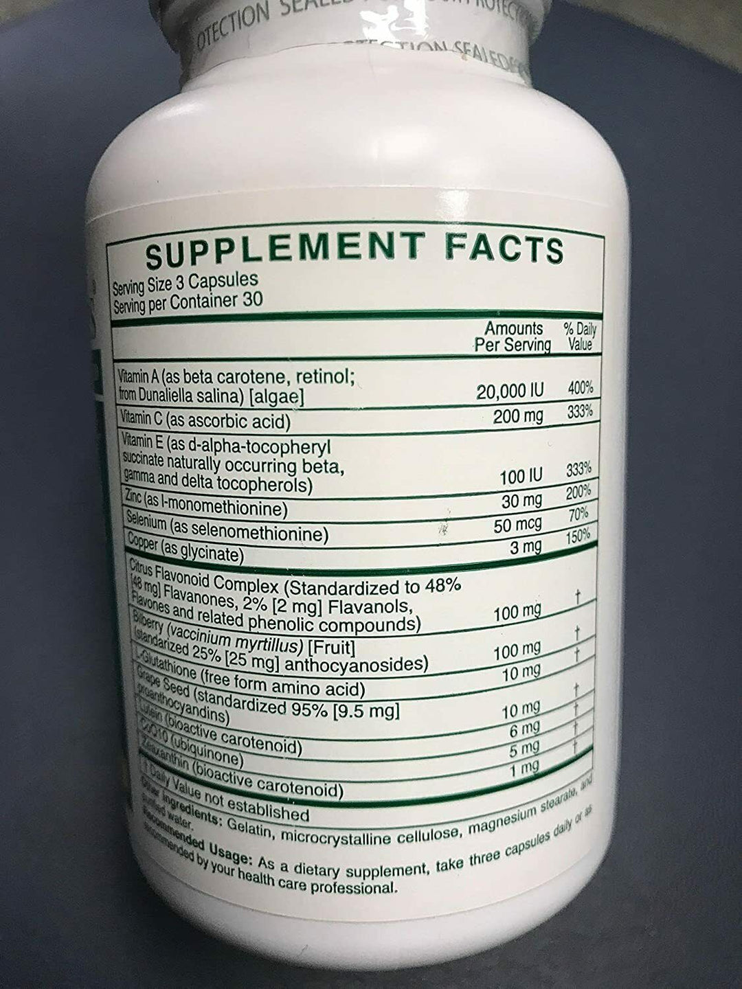 MHP Rx Vitamins for Human Ocular Formula, 90 capsules, eye health support supplement with natural ingredients.