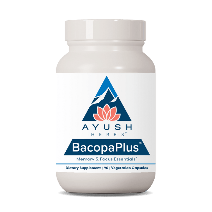 Ayush Herbs Bacopa Plus Brahmi &amp; Gotu Kola 60 Veg Capsules x 500mg - POWER FIT SHOP — Powering Preparedness, Health &amp; Home