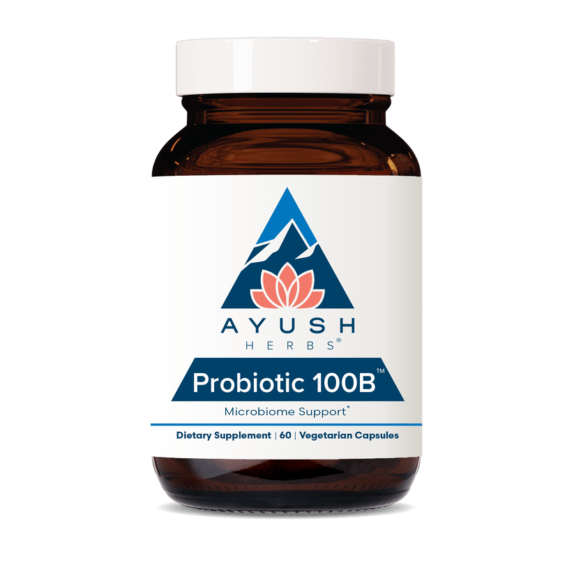 Ayush Herbs Probiotic 100B Support Healthy Immune System 60 Veg Caps - POWER FIT SHOP — Powering Preparedness, Health &amp; Home