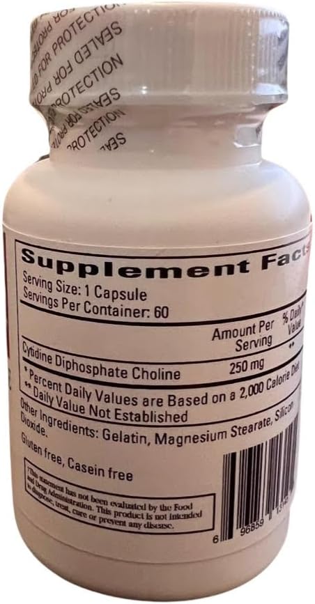 Cardiovascular Research Cytidine Choline CDP - Choline 250 mg 60 Caps - POWER FIT SHOP — Powering Preparedness, Health & Home