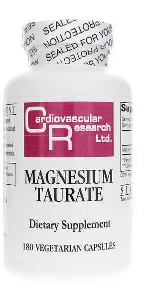 Cardiovascular Research Magnesium Taurate 180 VegCaps For Absorption - POWER FIT SHOP — Powering Preparedness, Health & Home