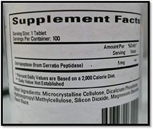 MHP Cardiovascular Research Serraflazyme Serratiopeptidase enzyme supplement bottle with 100 tablets, dietary supplement for health support.