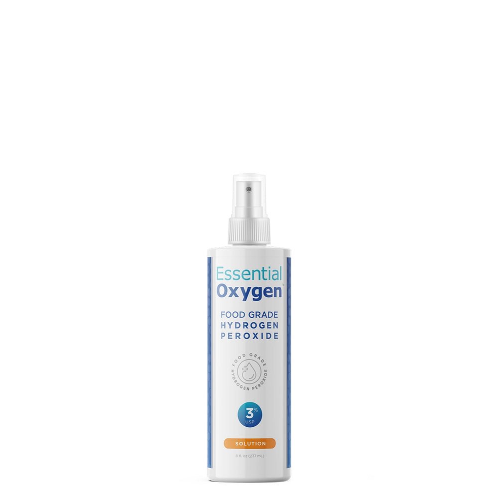 MHP Essential Oxygen Food Grade Hydrogen Peroxide Spray 8oz dietary supplement for cleansing and sanitizing purposes