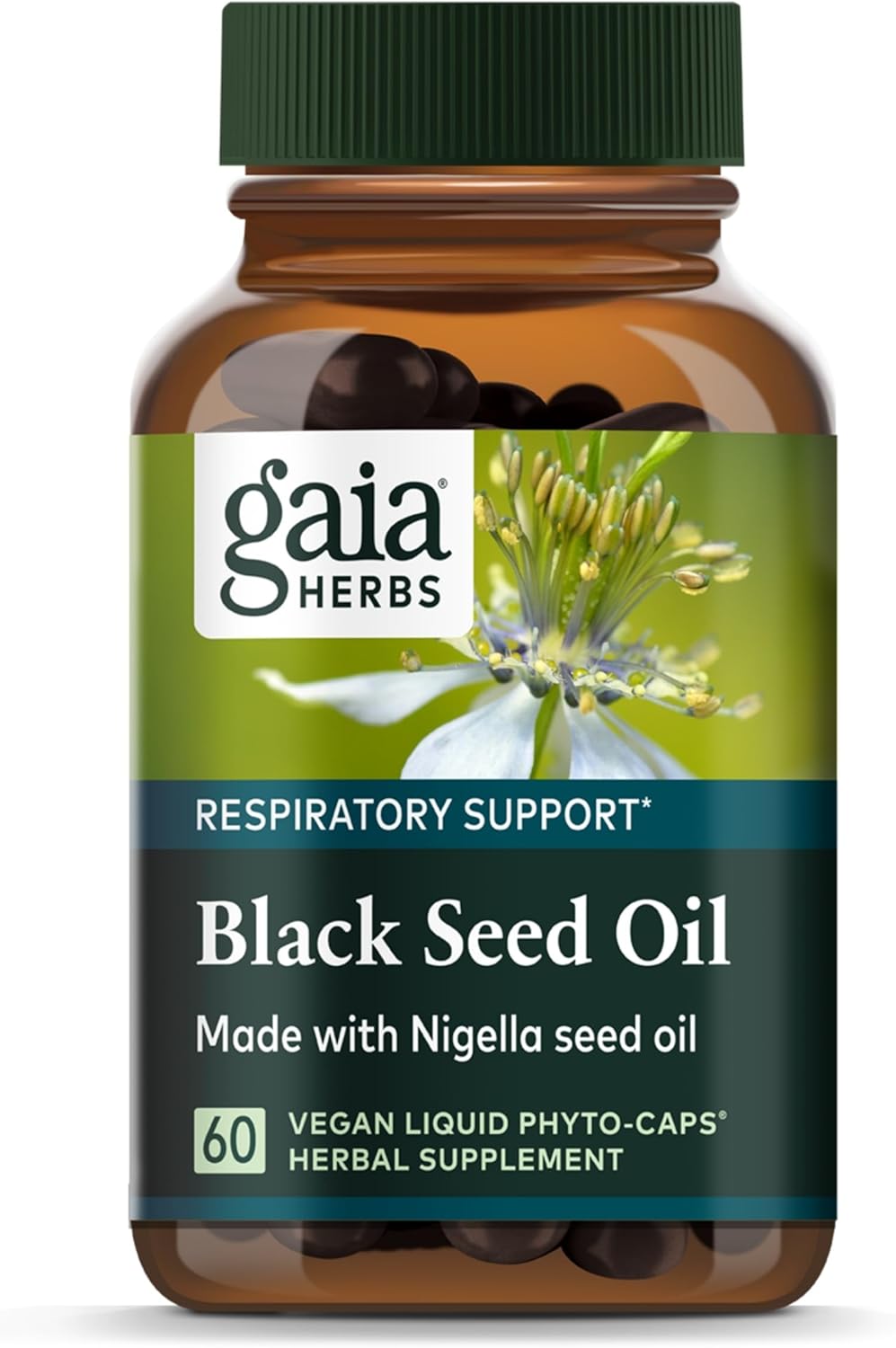 Gaia Black Seed Oil 60 Vegan Liquid Phyto Caps Digestive Immune Support - POWER FIT SHOP — Powering Preparedness, Health & Home