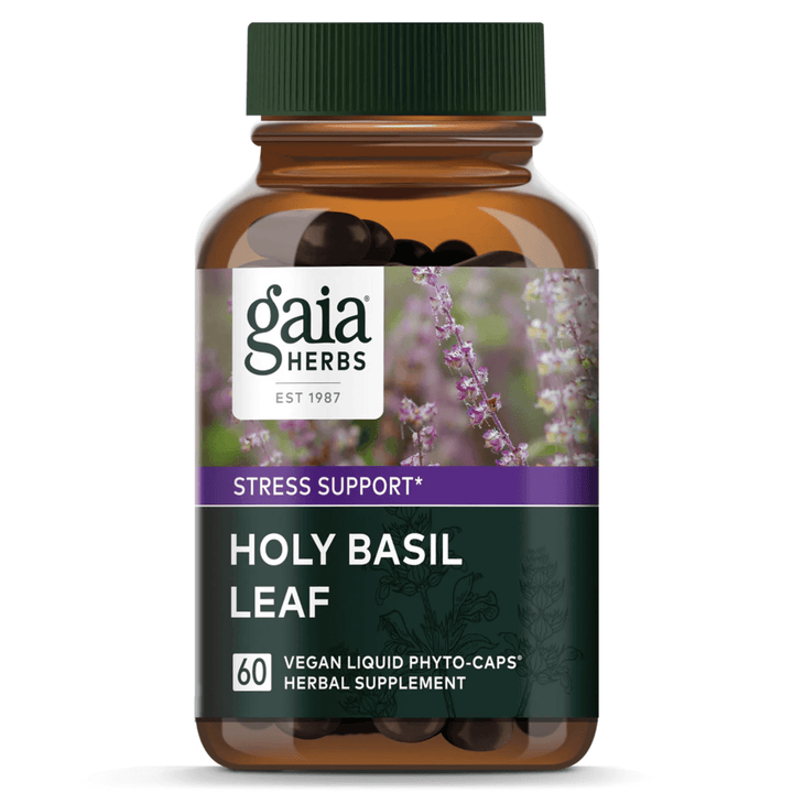 Gaia Herbs Holy Basil Herbal Supplement for General Wellness 60 Caps - POWER FIT SHOP — Powering Preparedness, Health &amp; Home