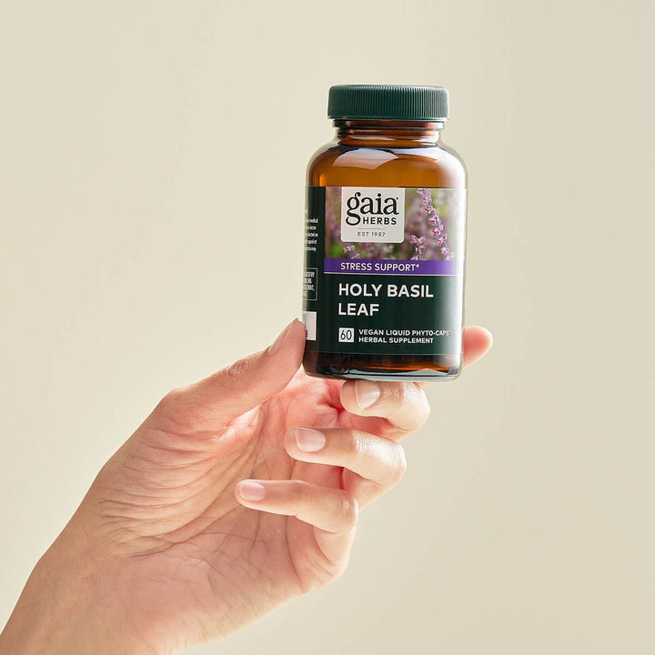 Gaia Herbs Holy Basil Herbal Supplement for General Wellness 60 Caps - POWER FIT SHOP — Powering Preparedness, Health &amp; Home