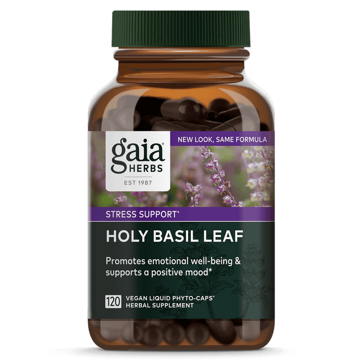 Gaia Herbs Holy Basil Herbal Supplement for General Wellness 60 Caps - POWER FIT SHOP — Powering Preparedness, Health &amp; Home