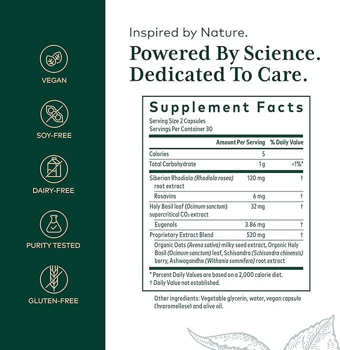 Gaia Herbs HPA Axis Daytime Maintenance Adrenal Support 60 Capsules - POWER FIT SHOP — Powering Preparedness, Health &amp; Home