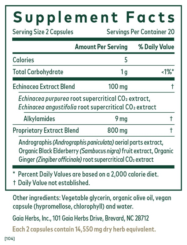 Gaia Herbs Immune Activator 40 Liquid Phyto Capsules Immune Support - POWER FIT SHOP — Powering Preparedness, Health & Home