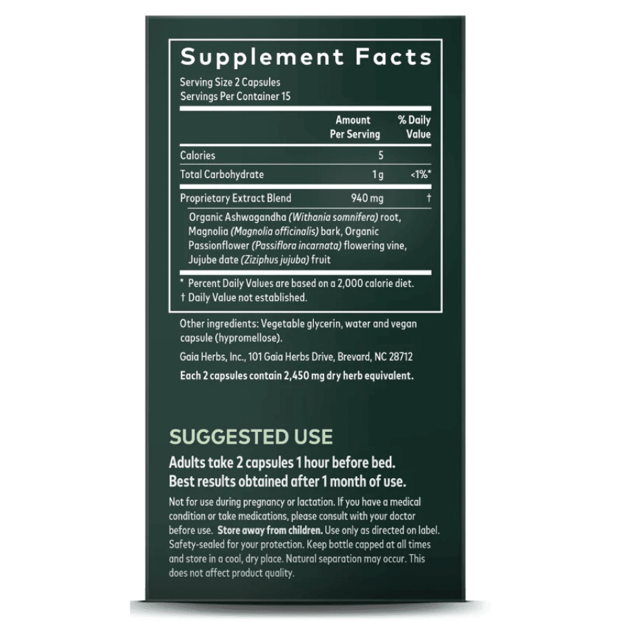 Gaia Herbs SleepThru Supports Restful Sleep Supplement 60 Capsules - POWER FIT SHOP — Powering Preparedness, Health & Home