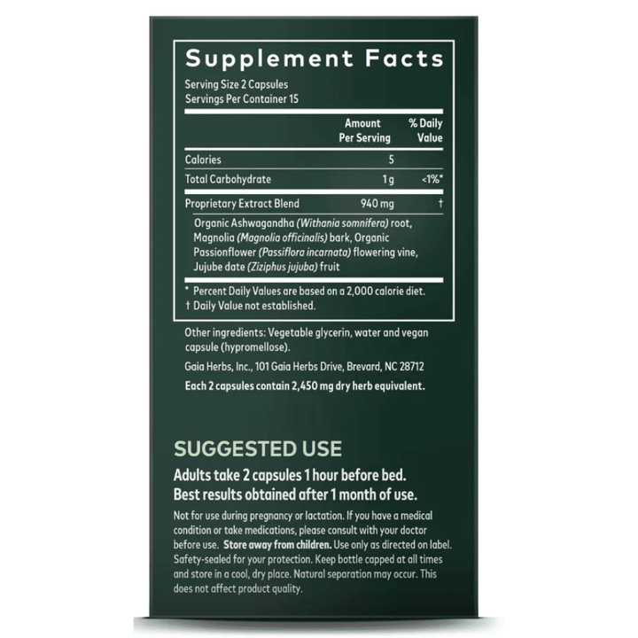 Gaia Herbs SleepThru Supports Restful Sleep Supplement 60 Capsules - POWER FIT SHOP — Powering Preparedness, Health &amp; Home