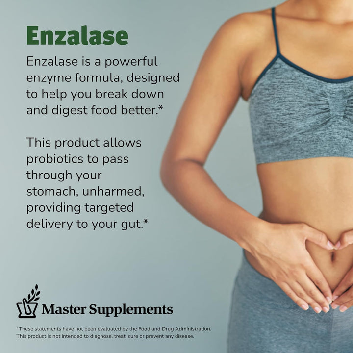 Master Supplements Enzalase Digestive Enzymes Gluten Free 50 Capsules - POWER FIT SHOP — Powering Preparedness, Health &amp; Home