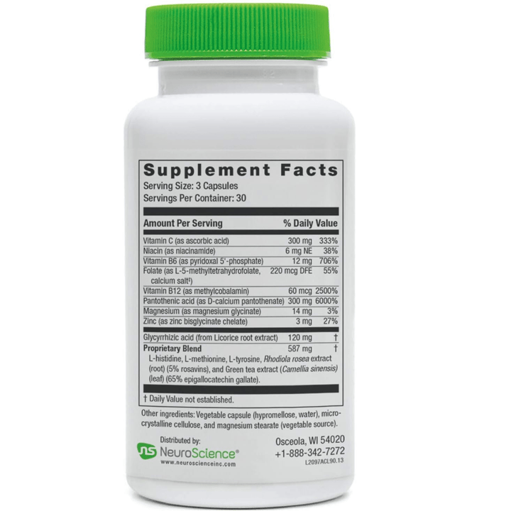 NeuroScience AdreCor with Licorice Root Promote Energy 90 Capsules - POWER FIT SHOP — Powering Preparedness, Health &amp; Home