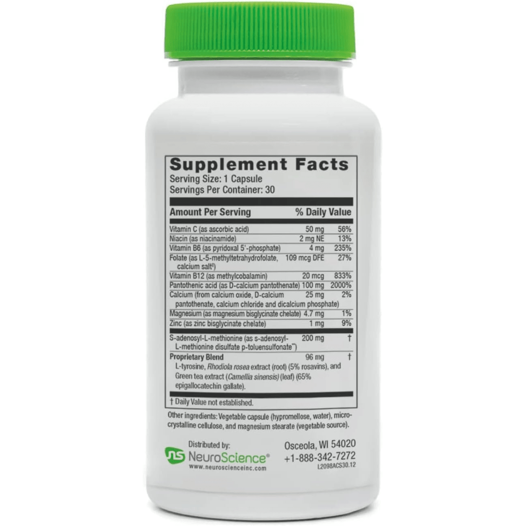 NeuroScience AdreCor with Same B Vitamins &amp; Amino Acids 30 Capsules - POWER FIT SHOP — Powering Preparedness, Health &amp; Home