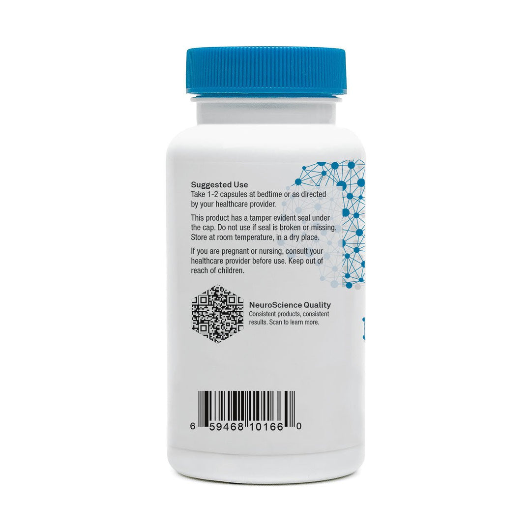 MHP NeuroScience Alpha GABA PM dietary supplement capsules for sleep relaxation and relaxation support.