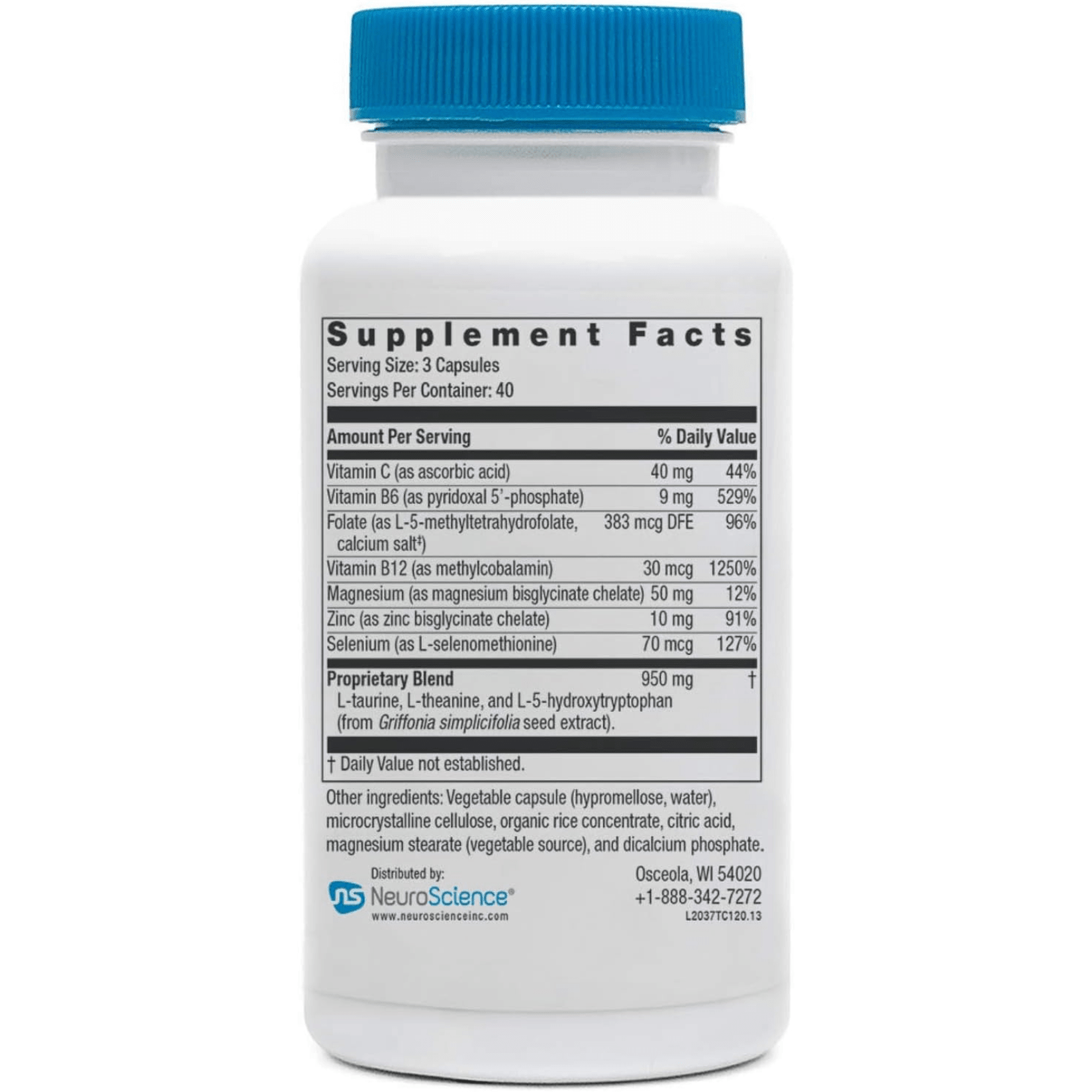 NeuroScience TravaCor with 5 - HTP & L - Theanine 120 Capsules - POWER FIT SHOP — Powering Preparedness, Health & Home